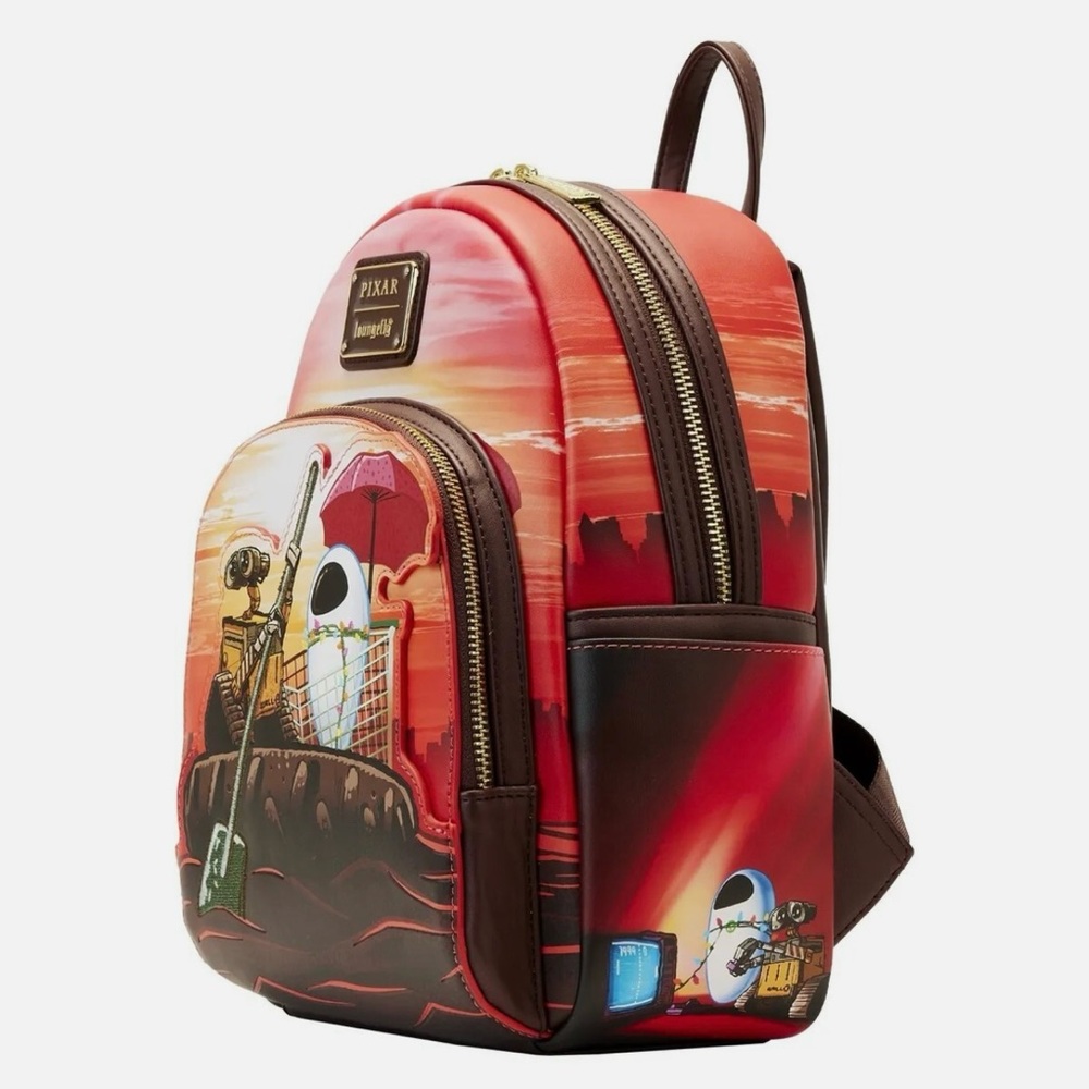 Loungefly PIXAR MOMENTS WALL E DATE NIGHT MINI BACKPACK.
*NEW* - Picture 6 of 8